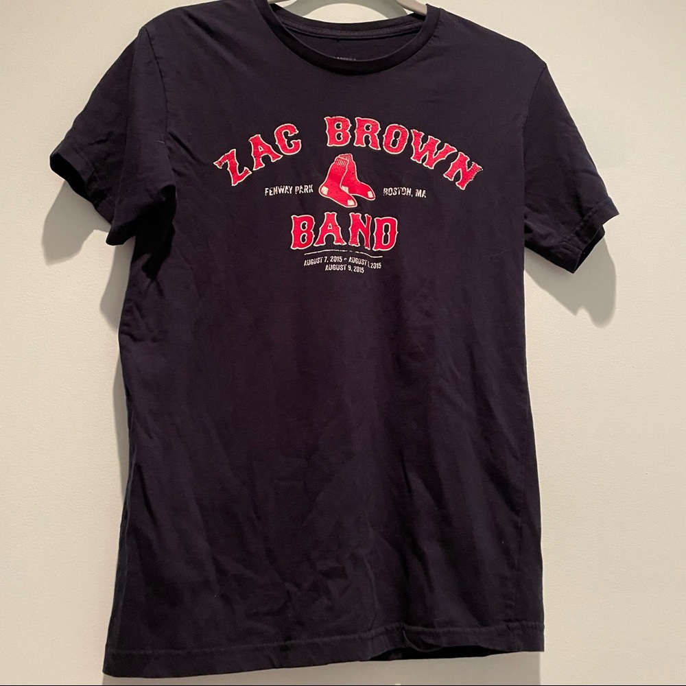 Navy Zac Brown Band tshirt Navy Vintage Sz S
